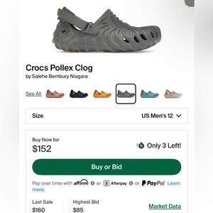 CROCS Pollex Clog in Gray